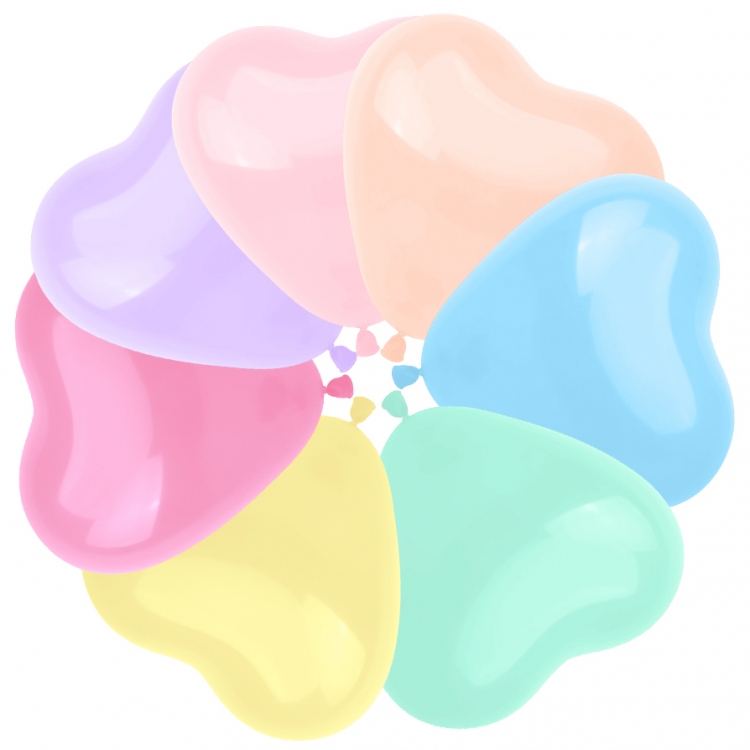 Сердце Ассорти, Макарунс, Пастель / Assorted